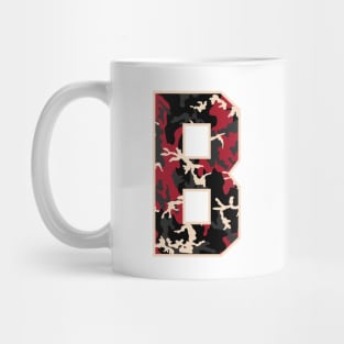 Initial Capital Letter B Camo Alphabet Gift Women Men Boys Girls Mug